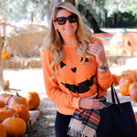 Halloween party pumpkin sweater