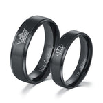 Stainless Steel King / Queen  Rings