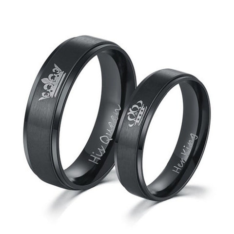 Stainless Steel King / Queen  Rings