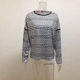 High Quality Women Loose Stripe Blouse