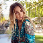 Light V-neck Floral Print Dress