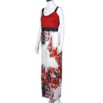 Plus Size Women Floral Printed Long Dress