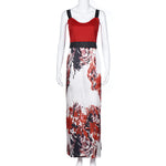 Plus Size Women Floral Printed Long Dress
