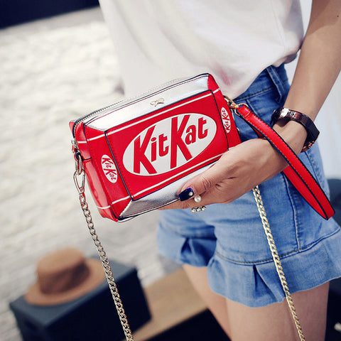 KitKat Leather Messenger Bag