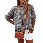 High Quality Women Loose Stripe Blouse