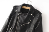 PU Leather Jacket with Zipper