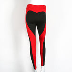 Patchwork Heart-Shaped Sexy Leggings ( Fitness )