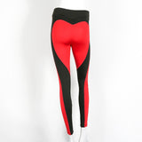 Patchwork Heart-Shaped Sexy Leggings ( Fitness )