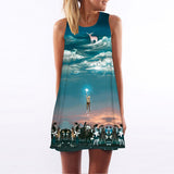 Summer Print Women Dress