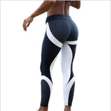 Mesh Pattern Elastic Leggings