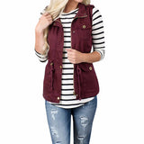 Lightweight Sleeveless Stretchy Jacket with Zipper
