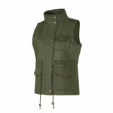 Lightweight Sleeveless Stretchy Jacket with Zipper
