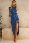 O-neck Sort Sleeve Dress