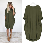 Pocket Loose Dress (Plus Size)