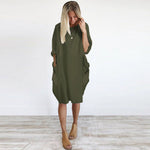 Pocket Loose Dress (Plus Size)