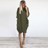 Pocket Loose Dress (Plus Size)