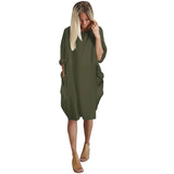 Pocket Loose Dress (Plus Size)