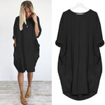 Pocket Loose Dress (Plus Size)