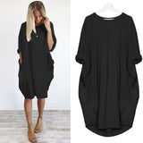 Pocket Loose Dress (Plus Size)
