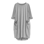 Pocket Loose Dress (Plus Size)
