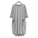 Pocket Loose Dress (Plus Size)
