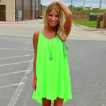 Fluorescent Summer Dresses MultiColor