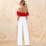 Sexy Ruffle Shirt Off Shoulder