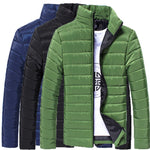 Men Cotton Stand Winter Jacket