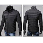 Men Cotton Stand Winter Jacket