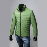 Men Cotton Stand Winter Jacket