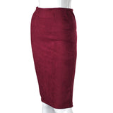 Women Skirts Suede (Plus Sizes)