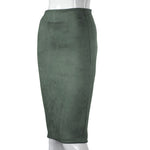 Women Skirts Suede (Plus Sizes)