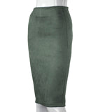 Women Skirts Suede (Plus Sizes)