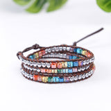 Chakra Leather Handmade Bracelet