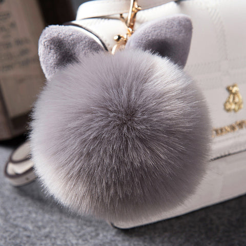 Cute Fur Ball Keychain