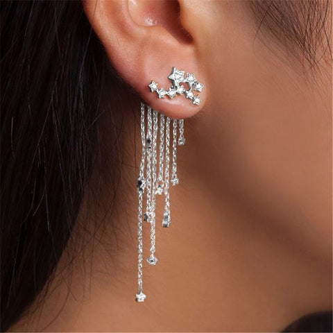 Long Crystal Earrings