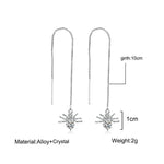Long Crystal Earrings