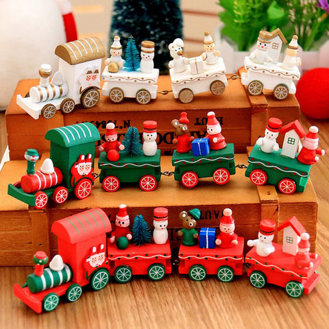 Wooden Xmas Trains