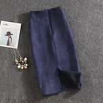 Women Skirts Suede (Plus Sizes)