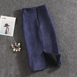Women Skirts Suede (Plus Sizes)