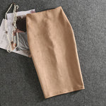 Women Skirts Suede (Plus Sizes)