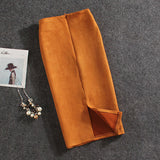 Women Skirts Suede (Plus Sizes)