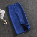 Women Skirts Suede (Plus Sizes)