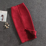 Women Skirts Suede (Plus Sizes)