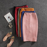 Women Skirts Suede (Plus Sizes)