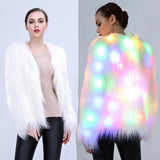 Faux Fur LED Light Coat