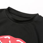 Cartoon Lip Print Top