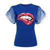 Cartoon Lip Print Top