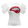 Cartoon Lip Print Top