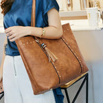 Rivet PU Leather Handbag / Shoulder Bag